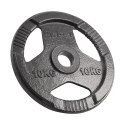 Obciążenie żeliwne olimpijskie zestaw 2x10kg, otwór 51mm, talerz z uchwytami, REBEL ACTIVE