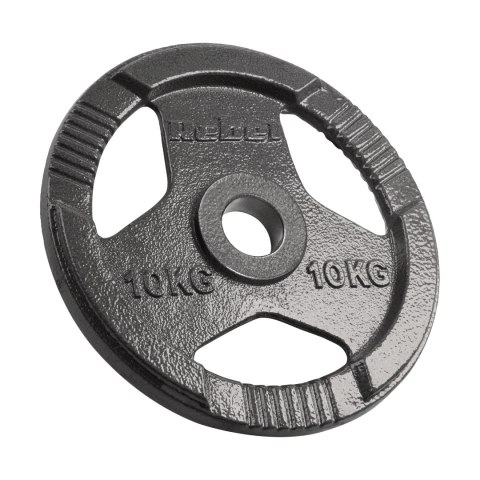 Obciążenie żeliwne olimpijskie zestaw 2x10kg, otwór 51mm, talerz z uchwytami, REBEL ACTIVE Obciążenie żeliwne olimpijskie zestaw 2x10kg, otwór 51mm, talerz z uchwytami, REBEL ACTIVE