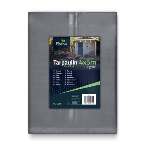 Plandeka 400 x 500 cm 120 g/m2 Plonos PL-500 Plandeka 400 x 500 cm 120 g/m2 Plonos PL-500