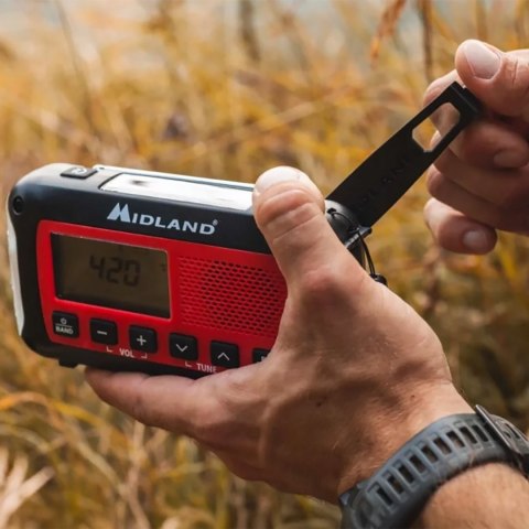 Radio alarmowe Midland ER100 z akumulatorem 2600mAh Radio alarmowe Midland ER100 z akumulatorem 2600mAh