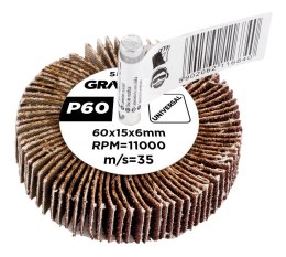 Ściernica listkowa trzpieniowa 60 x 15 x 6 mm, P60