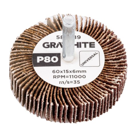 Ściernica listkowa trzpieniowa 60 x 15 x 6 mm, P80 Ściernica listkowa trzpieniowa 60 x 15 x 6 mm, P80