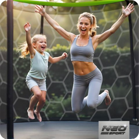 Trampolina ogrodowa profilowana 10ft/312cmz siatką wewnętrzną Neo-Sport Trampolina ogrodowa profilowana 10ft/312cmz siatką wewnętrzną Neo-Sport