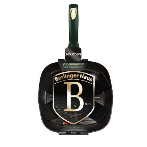 PATELNIA GRANITOWA GRILLOWA 28x28CM BERLINGER HAUS METALLIC LINE EMERALD BH-6050 PATELNIA GRANITOWA GRILLOWA 28x28CM BERLINGER HAUS METALLIC LINE EMERALD BH-6050