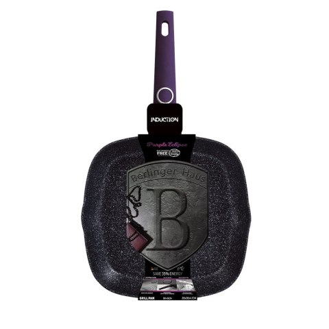 PATELNIA GRILLOWA TYTANOWA 28x28cm BERLINGER HAUS PURPLE ECLIPSE BH-6634