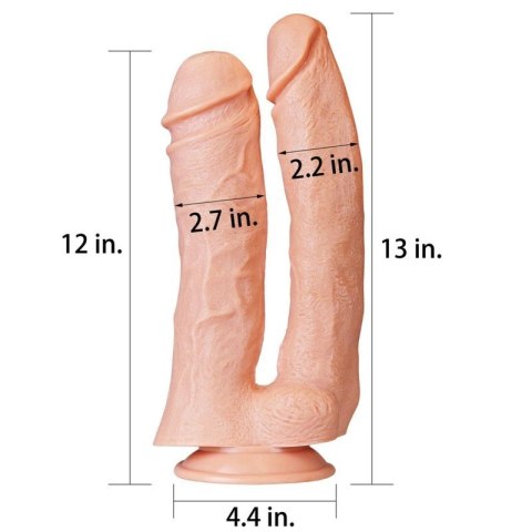 12'' Realistic Mega Double Dildo 12'' Realistic Mega Double Dildo