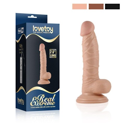 7.5"" Real Extreme Vibrating Dildo Flesh 7.5"" Real Extreme Vibrating Dildo Flesh