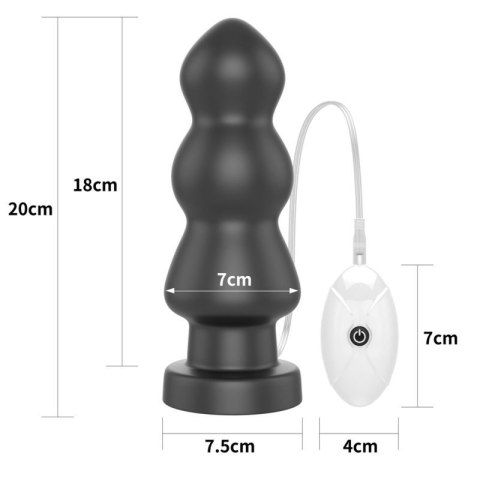 7.8"" King Sized Vibrating Anal Rigger 7.8"" King Sized Vibrating Anal Rigger