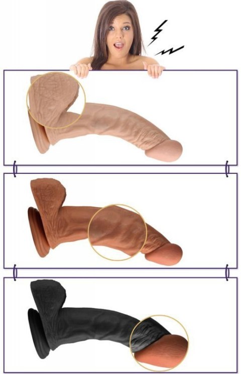 8.5"" Real Extreme Dildo Flesh 8.5"" Real Extreme Dildo Flesh