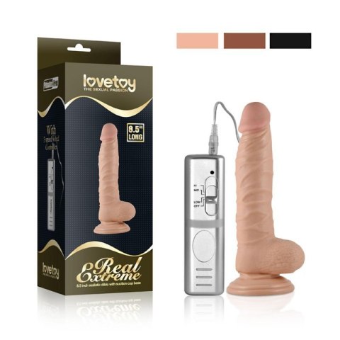 8.5"" Real Extreme Vibrating Dildo Flesh 8.5"" Real Extreme Vibrating Dildo Flesh