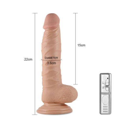 8.5"" Real Extreme Vibrating Dildo Flesh 8.5"" Real Extreme Vibrating Dildo Flesh