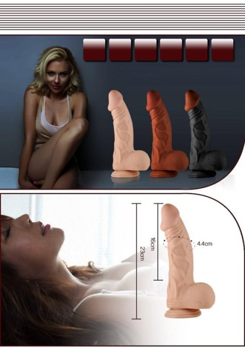 9"" Real Extreme Vibrating Dildo Flesh 9"" Real Extreme Vibrating Dildo Flesh