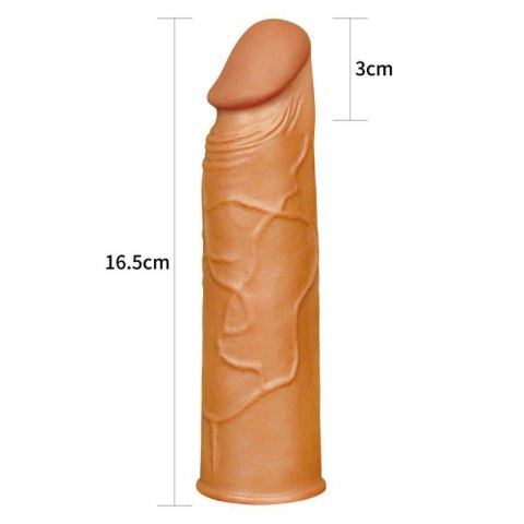Add 1"" Pleasure X Tender Penis Sleeve Brown Add 1"" Pleasure X Tender Penis Sleeve Brown
