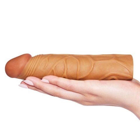 Add 1"" Pleasure X Tender Penis Sleeve Brown Add 1"" Pleasure X Tender Penis Sleeve Brown