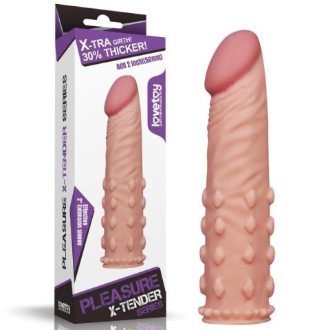 Add 2"" Pleasure X Tender Penis Sleeve Flesh Add 2"" Pleasure X Tender Penis Sleeve Flesh
