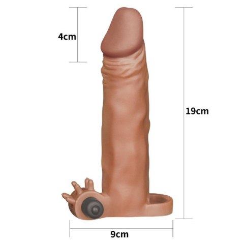 Add 2"" Pleasure X Tender Vibrating Penis Sleeve Brown Add 2"" Pleasure X Tender Vibrating Penis Sleeve Brown