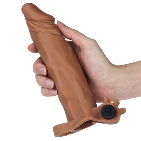 Add 2"" Pleasure X Tender Vibrating Penis Sleeve Brown Add 2"" Pleasure X Tender Vibrating Penis Sleeve Brown