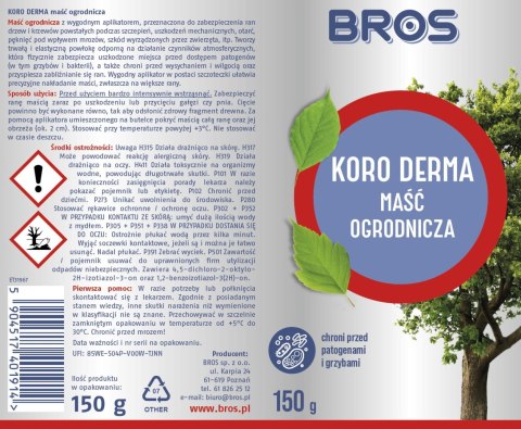 Koro-Derma maść ogrodnicza w butelce z aplikatorem 150g Koro-Derma maść ogrodnicza w butelce z aplikatorem 150g