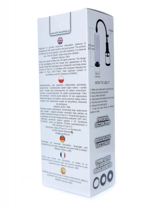 Pompka-Powerpump MAX 0.2 - Black&Clear Pompka-Powerpump MAX 0.2 - Black&Clear