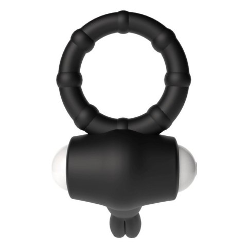 Power Clit Silicone Cockring Black Power Clit Silicone Cockring Black