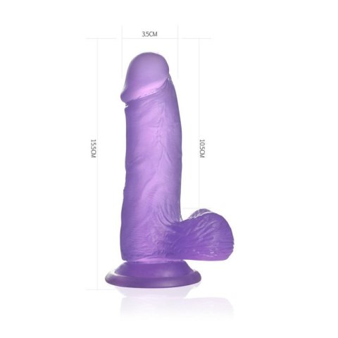 6"" Jelly Studs Crystal Dildo Small Purple 6"" Jelly Studs Crystal Dildo Small Purple