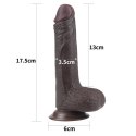 7&#039;&#039; Sliding Skin Dual Layer Dong - Black