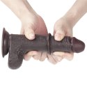 7&#039;&#039; Sliding Skin Dual Layer Dong - Black