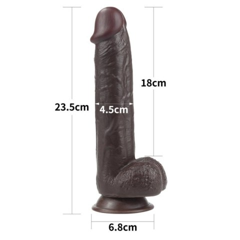 9.0'' Sliding Skin Dual Layer Dong - Black 9.0'' Sliding Skin Dual Layer Dong - Black