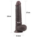 9&#039;&#039; Sliding Skin Dual Layer Dong - Black