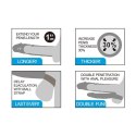 Add 1"" Pleasure X Tender Vibrating Double Penis Sleeve