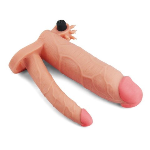 Add 3"" Pleasure X Tender Vibrating Double Penis Sleeve Add 3"" Pleasure X Tender Vibrating Double Penis Sleeve