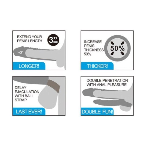 Add 3"" Pleasure X Tender Vibrating Double Penis Sleeve Add 3"" Pleasure X Tender Vibrating Double Penis Sleeve