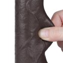 7&#039;&#039; Sliding Skin Dual Layer Dong Black