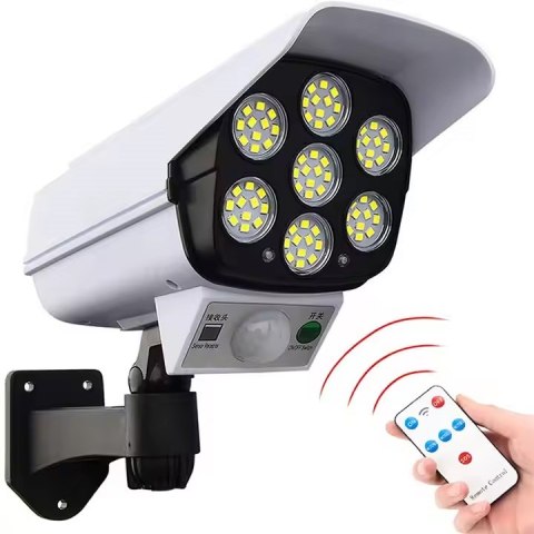 AK333A Lampa solarna 77 led atrapa kamery biała AK333A Lampa solarna 77 led atrapa kamery biała