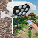 AK333A Lampa solarna 77 led atrapa kamery biała