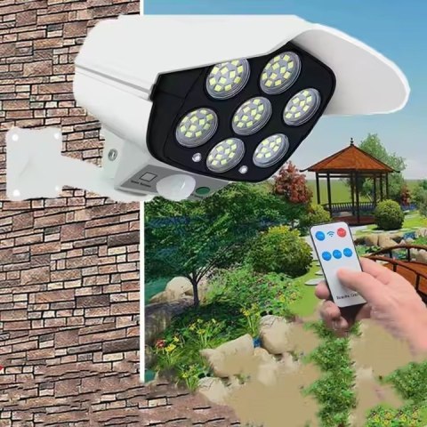 AK333A Lampa solarna 77 led atrapa kamery biała AK333A Lampa solarna 77 led atrapa kamery biała
