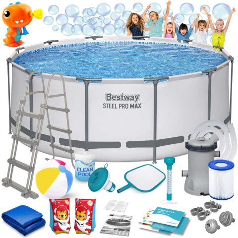 BASEN OGRODOWY STELAŻOWY 366 X 122 ĆM 18W1 BESTWAY 56420 + MASZYNKA DO BANIEK GRATIS BASEN OGRODOWY STELAŻOWY 366 X 122 ĆM 18W1 BESTWAY 56420 + MASZYNKA DO BANIEK GRATIS