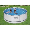 BASEN OGRODOWY STELAŻOWY 366 X 122 ĆM 18W1 BESTWAY 56420 + MASZYNKA DO BANIEK GRATIS