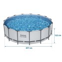 BASEN OGRODOWY STELAŻOWY 457 X 122 ĆM 18W1 BESTWAY 56438 + MASZYNA DO BANIEK GRATIS