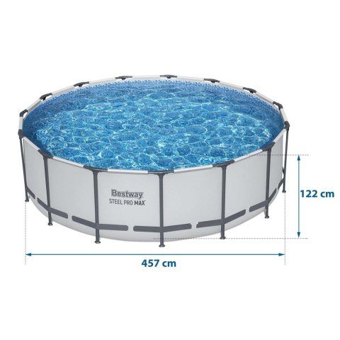 BASEN OGRODOWY STELAŻOWY 457 X 122 ĆM 18W1 BESTWAY 56438 + MASZYNA DO BANIEK GRATIS BASEN OGRODOWY STELAŻOWY 457 X 122 ĆM 18W1 BESTWAY 56438 + MASZYNA DO BANIEK GRATIS