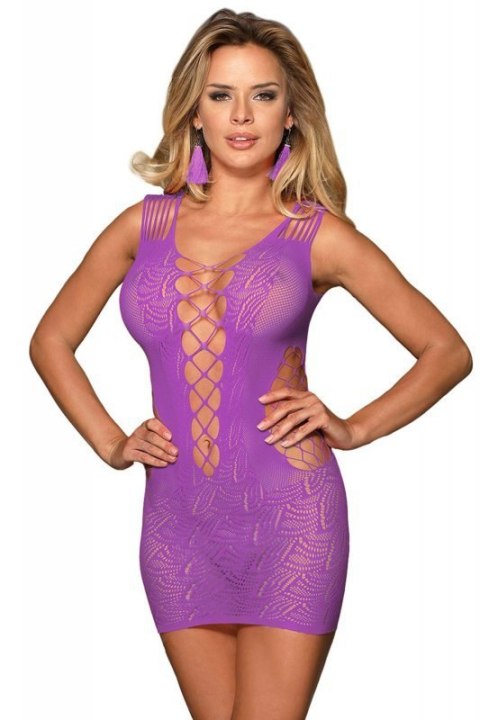 DRESS H3161 PURPLE (Size: TU) DRESS H3161 PURPLE (Size: TU)