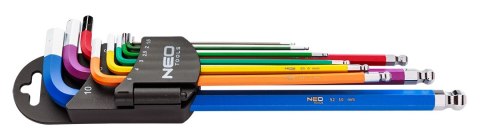 KLUCZE SZEŚCIOKĄTNE 1.5-10 MM, ZESTAW 9 SZT. KLUCZE SZEŚCIOKĄTNE 1.5-10 MM, ZESTAW 9 SZT.