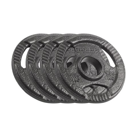 Obciążenie żeliwne olimpijskie zestaw 4x1.25kg, otwór 51mm, talerz z uchwytami, REBEL ACTIVE Obciążenie żeliwne olimpijskie zestaw 4x1.25kg, otwór 51mm, talerz z uchwytami, REBEL ACTIVE