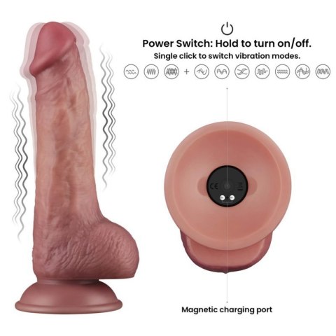 8.5'' Vibrating Dual Density Power Cock 8.5'' Vibrating Dual Density Power Cock