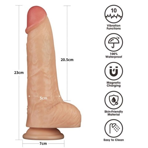 9'' Vibrating Power Basics Cock 9'' Vibrating Power Basics Cock