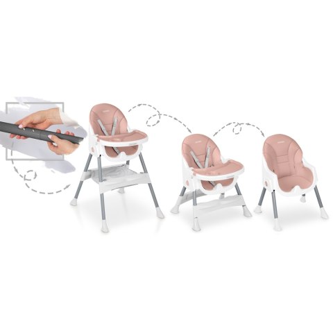 Krzesełko do karmienia Ricokids Mani różowe