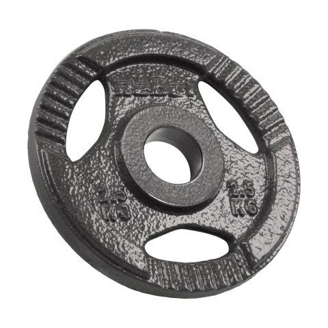 Obciążenie żeliwne olimpijskie zestaw 4x2.5kg, otwór 51mm, talerz z uchwytami, REBEL ACTIVE Obciążenie żeliwne olimpijskie zestaw 4x2.5kg, otwór 51mm, talerz z uchwytami, REBEL ACTIVE