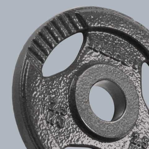 Obciążenie żeliwne olimpijskie zestaw 4x2.5kg, otwór 51mm, talerz z uchwytami, REBEL ACTIVE Obciążenie żeliwne olimpijskie zestaw 4x2.5kg, otwór 51mm, talerz z uchwytami, REBEL ACTIVE