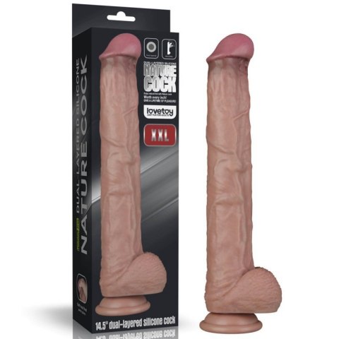 14.5'' Dual Layered Bendable Silicone Cock XXL(Flesh) 14.5'' Dual Layered Bendable Silicone Cock XXL(Flesh)