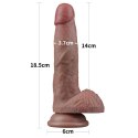 7&#039;&#039; Dual Layered Silicone Cock
